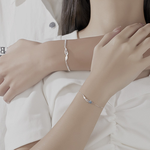 荊棘與玫瑰情侶手鏈純銀925小衆設計森系ins風七夕情人節禮物手飾 荊棘與玫瑰情侶手鏈純銀925小衆設計森系ins風七夕情人節禮物手飾