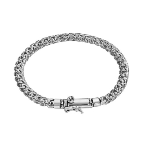 翔栩國潮高級感插銷祥雲紋古巴手鏈男潮流個性復古男飾品嘻哈霸氣