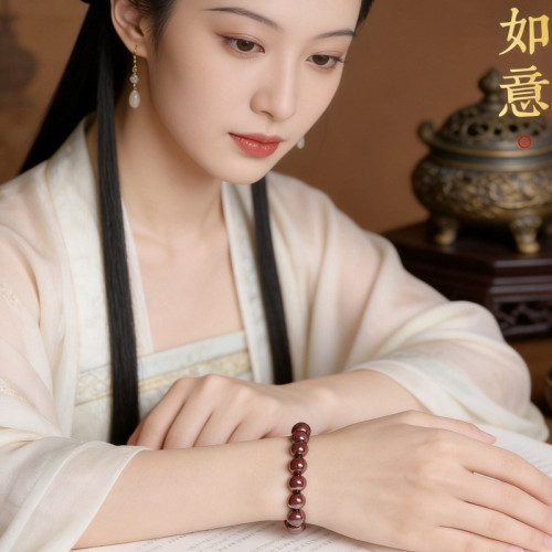 天然辰砂原礦湘西硃砂原石手串女轉運珠本命年屬兔男士手鏈