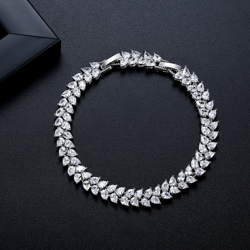 錦瑟韓版ins風時尚銅手鏈 簡約鋯石手環小衆潮流手飾配飾手鏈配飾