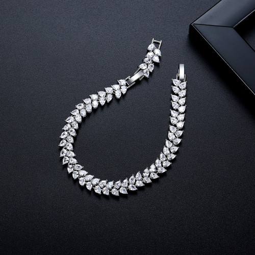 錦瑟韓版ins風時尚銅手鏈 簡約鋯石手環小衆潮流手飾配飾手鏈配飾