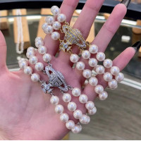 西太後三層珍珠磁吸釦土星手鏈 經典款名媛風氣質個性手環