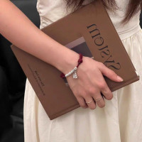 足銀999招財情侶手鏈純銀盤纏招財納福編織本命年紅繩手繩禮物