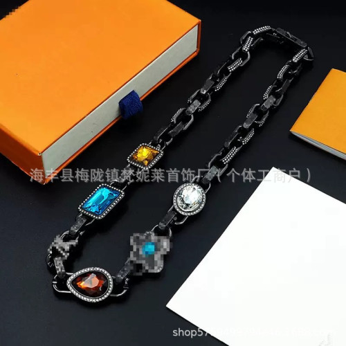 驢家新款竹節手鏈歐美鈦鋼字母古巴嘻哈夜店網紅爆款項鍊