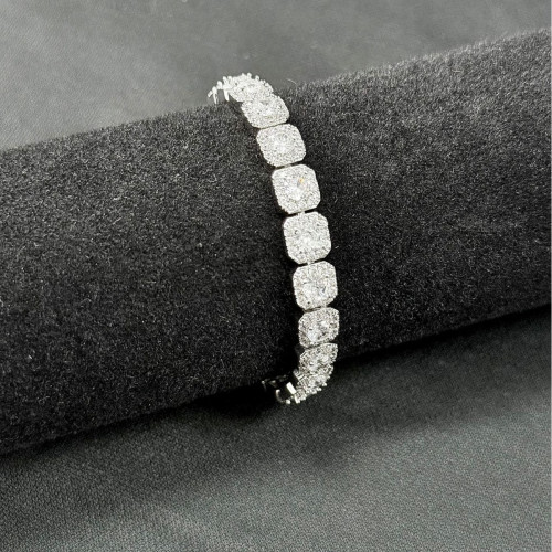 嘻哈逆愛池騁同款7mm手鏈鋯石冰糖鏈歐美爆款飾品男女古巴 嘻哈逆愛池騁同款7mm手鏈鋯石冰糖鏈歐美爆款飾品男女古巴