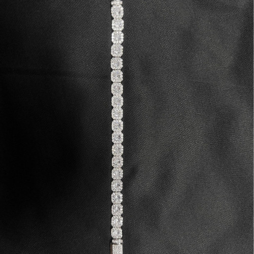 嘻哈逆愛池騁同款7mm手鏈鋯石冰糖鏈歐美爆款飾品男女古巴 嘻哈逆愛池騁同款7mm手鏈鋯石冰糖鏈歐美爆款飾品男女古巴