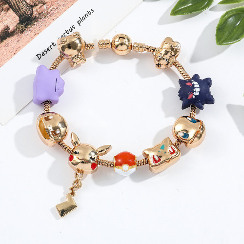 日系動漫寶可夢口袋妖怪潘家多拉diy串珠手鏈飾品鏈條