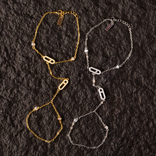 爆款鏤空幾何手背鏈時尚可調節鑲鑽連手指鏈ins簡約高級手鏈 爆款鏤空幾何手背鏈時尚可調節鑲鑽連手指鏈ins簡約高級手鏈