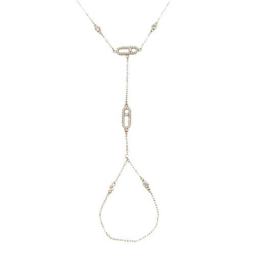 爆款鏤空幾何手背鏈時尚可調節鑲鑽連手指鏈ins簡約高級手鏈 爆款鏤空幾何手背鏈時尚可調節鑲鑽連手指鏈ins簡約高級手鏈