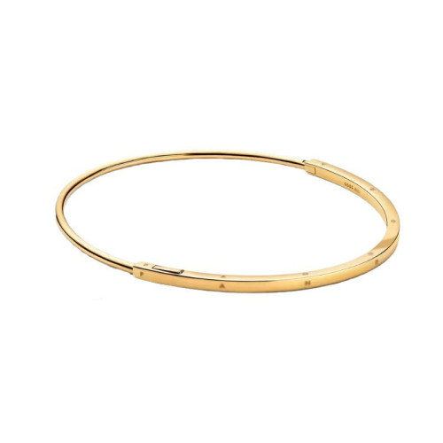 潘家多拉鍍925銀色手鐲Signature系列Pavé密鑲經典D手鐲高級手環 潘家多拉鍍925銀色手鐲Signature系列Pavé密鑲經典D手鐲高級手環