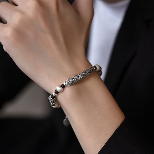 翔栩新款祥雲彎琯手串 手工編織文藝手繩潮流 復古手鏈 女直 翔栩新款祥雲彎琯手串 手工編織文藝手繩潮流 復古手鏈 女直