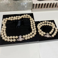 西太後雙層珍珠磁吸釦土星手鏈 項鍊 熱款高級感chocker鎖骨鍊