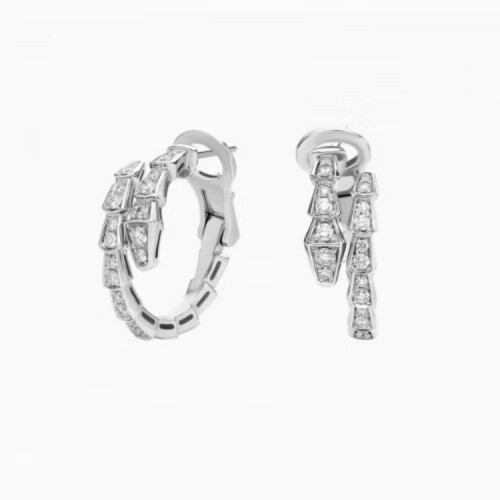 新款頭尾鑽蛇骨耳環925銀小衆歐美爆款18K輕奢百搭耳釘耳飾女