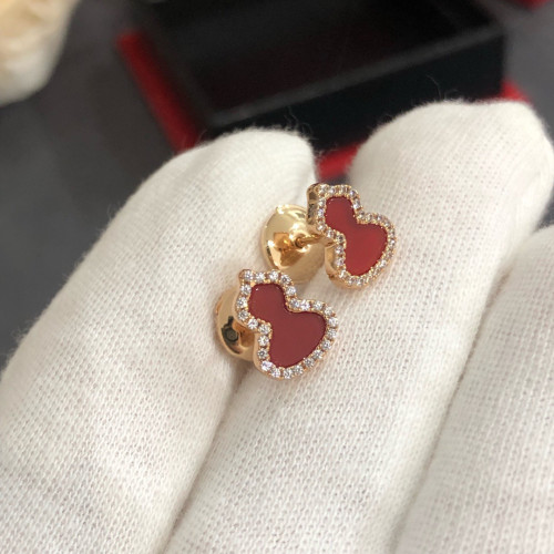 925純銀高版本麒麟天然貝母孔雀石葫蘆耳釘精工高品質時尚代銀針 925純銀高版本麒麟天然貝母孔雀石葫蘆耳釘精工高品質時尚代銀針