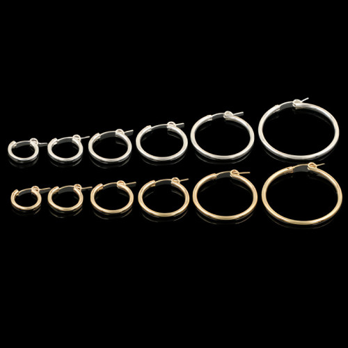 美國DIY14K包金注金925純銀GFDIY耳飾耳圈HOOP百搭可DIY 美國DIY14K包金注金925純銀GFDIY耳飾耳圈HOOP百搭可DIY