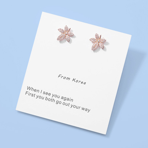 925銀針楓葉耳釘2026年新款潮女純銀韓國氣質耳環簡約冷淡風小巧 925銀針楓葉耳釘2026年新款潮女純銀韓國氣質耳環簡約冷淡風小巧