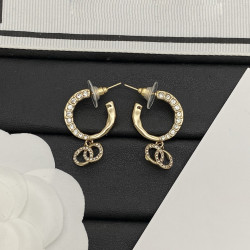 小香風/香家對標對板耳釘耳飾女小衆輕奢高級感925銀針