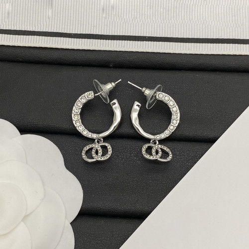 小香風/香家對標對板耳釘耳飾女小衆輕奢高級感925銀針