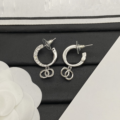 小香風/香家對標對板耳釘耳飾女小衆輕奢高級感925銀針