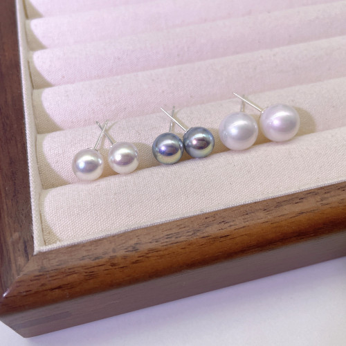 fever同款珍珠耳釘925銀子S家耳環2025新款爆款高級輕奢正圓耳飾