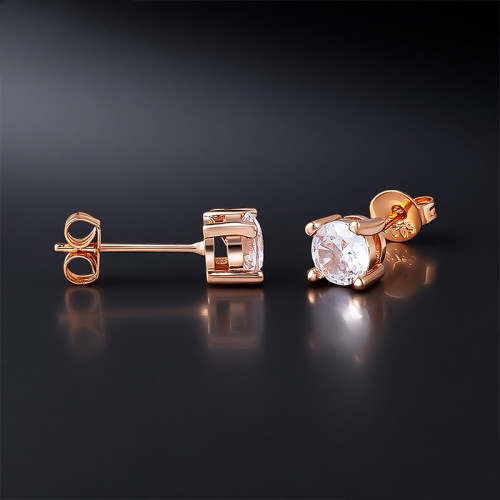 優雅奢華耳釘爪鑲鋯石925銀耳飾飾品女男 優雅奢華耳釘爪鑲鋯石925銀耳飾飾品女男