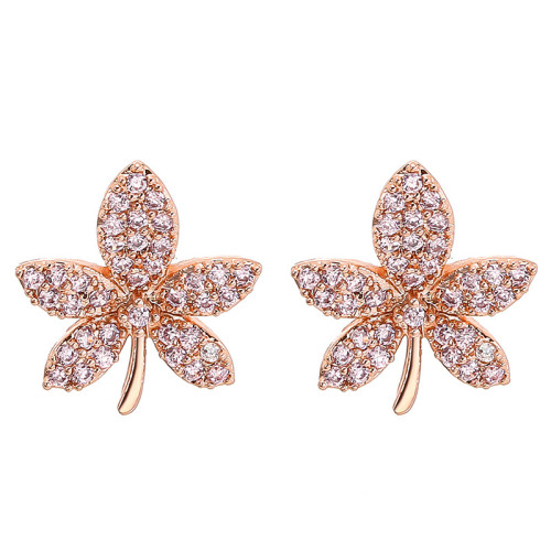 楓葉耳釘簡約冷淡風925純銀針耳飾女氣質耳環2026新款潮流earring 楓葉耳釘簡約冷淡風925純銀針耳飾女氣質耳環2026新款潮流earring