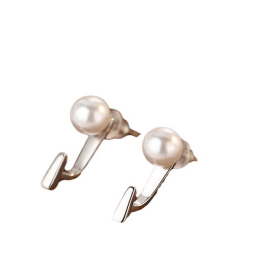 925純銀珍珠耳釘精緻小衆設計高級感耳環女輕奢簡約耳飾