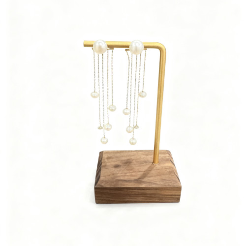 天然貝珠設計款小衆耳釘耳鉤925銀耳鉤 天然貝珠設計款小衆耳釘耳鉤925銀耳鉤