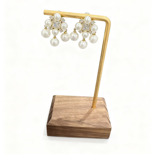 天然貝珠設計款小衆耳釘耳鉤925銀耳鉤 天然貝珠設計款小衆耳釘耳鉤925銀耳鉤