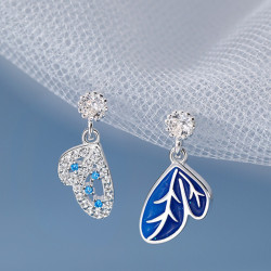 一唸 925純銀蝴蝶小衆高級感耳釘2025新款爆款輕奢設計感耳飾