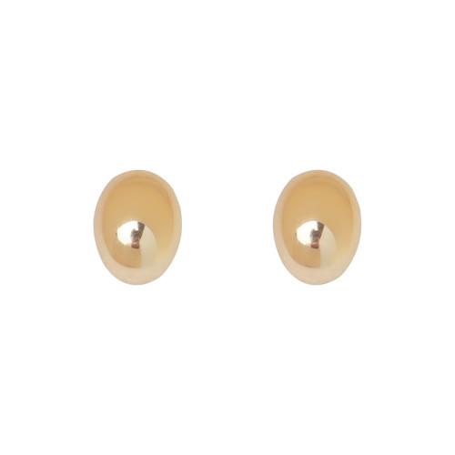 迷度925銀針高級感法式金豆耳釘簡約小巧耳環耳飾女冷淡風百搭