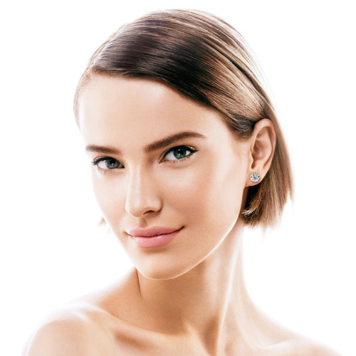 抖音D色六爪莫桑石耳釘女生爆款設計高級感925純銀耳飾品 抖音D色六爪莫桑石耳釘女生爆款設計高級感925純銀耳飾品