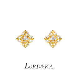 新中式滿鑽金剛杵耳釘輕奢高級感 老鋪同款十字金剛杵耳環女925銀