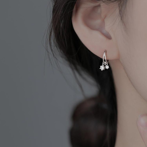 一唸 925純銀閃鑽流蘇耳環女2025年新款小衆高級感時尚耳飾品
