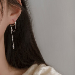 925純銀耳釘女耳環高級感輕奢耳圈時尚配飾氣質學生母親節禮物