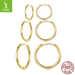 銀姿韻新款時尚百搭極簡風耳釦耳圈 歐美流行飾品925純銀耳環耳飾