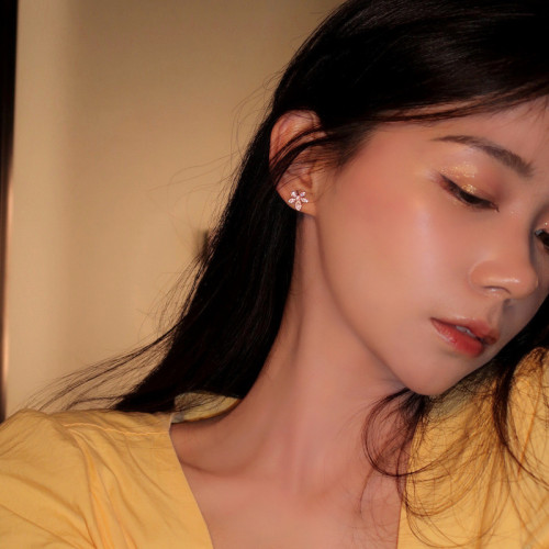 楓葉耳釘簡約冷淡風925純銀針耳飾女氣質耳環2026新款潮流earring