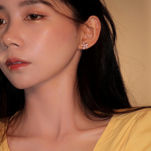 楓葉耳釘簡約冷淡風925純銀針耳飾女氣質耳環2026新款潮流earring