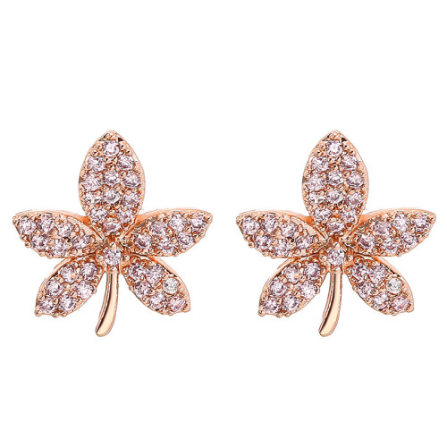 楓葉耳釘簡約冷淡風925純銀針耳飾女氣質耳環2026新款潮流earring