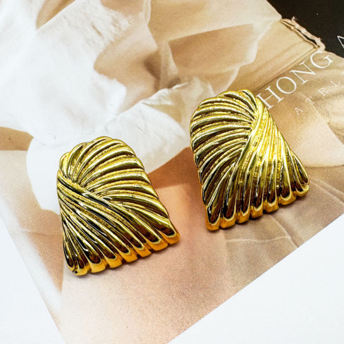 新款流蘇優雅時尚通勤小衆金屬水波紋925針耳釘耳環飾品歐美 新款流蘇優雅時尚通勤小衆金屬水波紋925針耳釘耳環飾品歐美