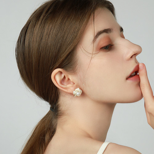 甜美花朵珍珠氣質耳環2025新款清新優雅耳釘925銀針時尚網紅耳飾 甜美花朵珍珠氣質耳環2025新款清新優雅耳釘925銀針時尚網紅耳飾