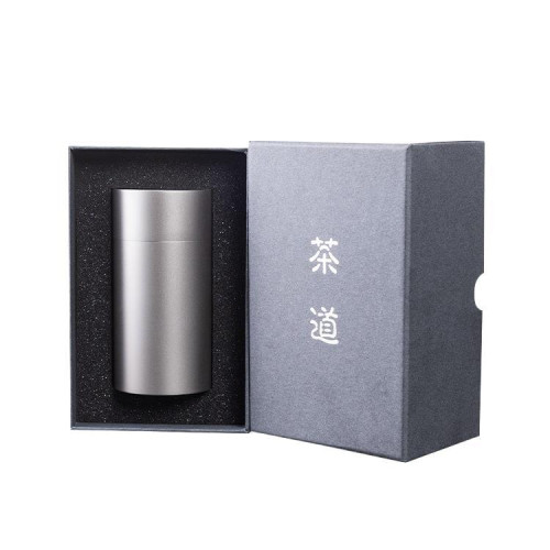 純鈦茶葉罐小號可攜式旅行密封茶罐茶葉儲存罐茶葉盒日用餐廚飲具【