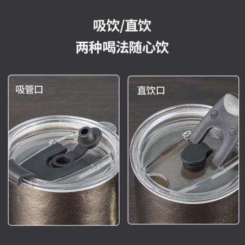 純鈦一體成型啤酒果汁杯家用情侶旅行帶蓋高檔水杯360ml冰花鈦杯