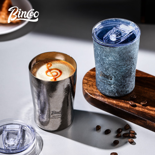 Bincoo鈦杯純鈦保溫杯男士水杯可攜式外出咖啡杯家用大容量隨行杯