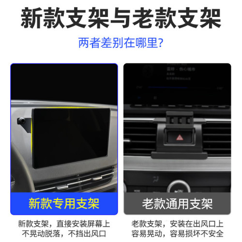 專用於紅旗H5螢幕款車用手機支架紅旗EQM5螢幕款專用底座汽車用品 專用於紅旗H5螢幕款車用手機支架紅旗EQM5螢幕款專用底座汽車用品
