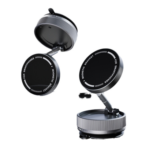 Car metal phone holder Vacuum adsorption magnetic bracket