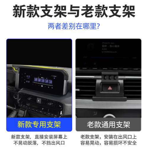24款豐田霸道普拉多專用螢幕車用手機支架防抖導航支架