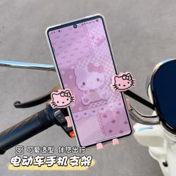 2025新款電動車手機支架導航防雨防震防抖防水可愛自行電瓶車專用