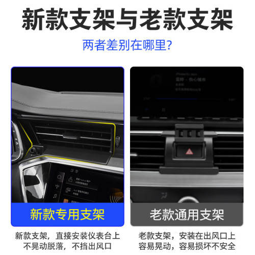 適用於奧迪A6L A7 A7L車用手機支架新型螢幕儀表導航支架 適用於奧迪A6L A7 A7L車用手機支架新型螢幕儀表導航支架