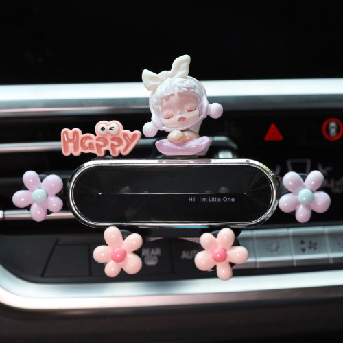 汽車手機支架創意玩偶卡通可愛卡通車用內導航通用出風口中控台 汽車手機支架創意玩偶卡通可愛卡通車用內導航通用出風口中控台